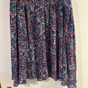 Torrid Blue Floral A-Line Skirt